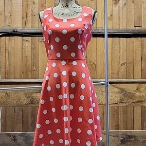 Polka Dot Sleeveless Dress